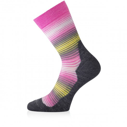 Unisex merino ponožky LASTING Wlg růžové Velikost: (42-45) L