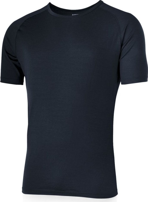 Pánské merino triko LASTING Trigon modré Velikost: XL