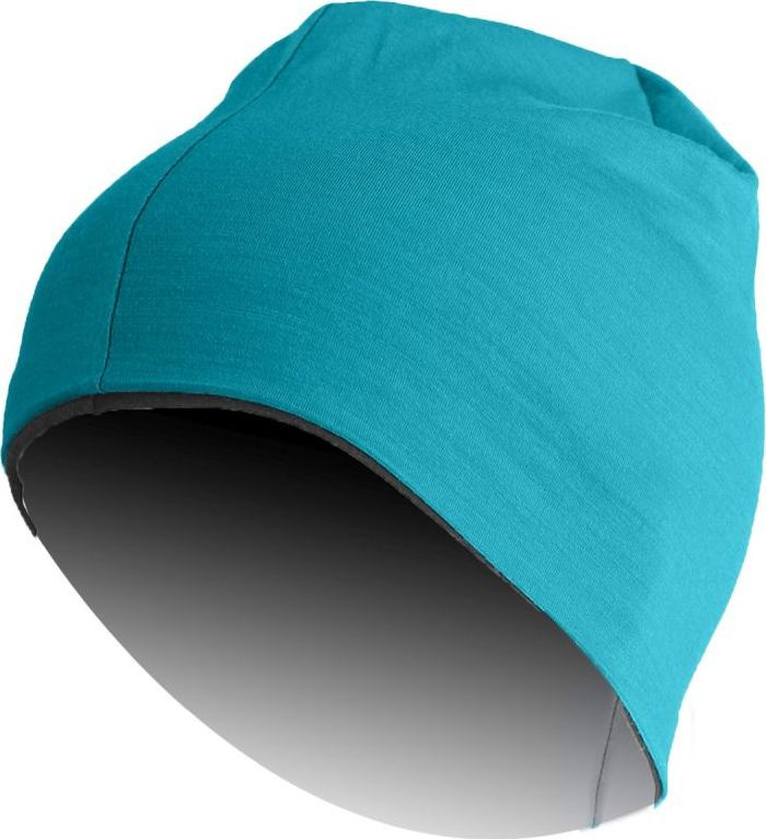 Merino čepice LASTING Bony modrá/šedá Velikost: L/XL