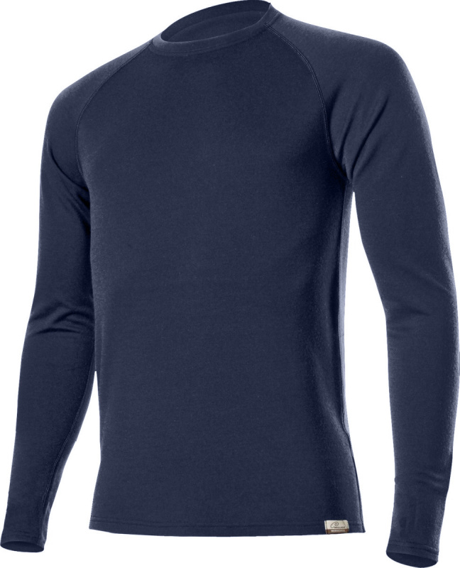 Pánská merino mikina LASTING Wity modrá Velikost: M