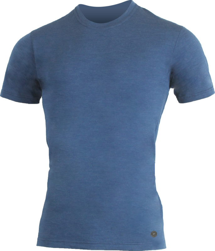 Pánské merino triko LASTING Chuan modré Velikost: XXL
