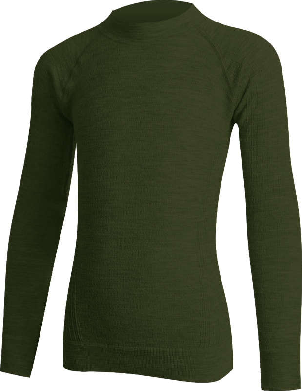 Dětské merino triko LASTING Jalo zelené Velikost: 134-146