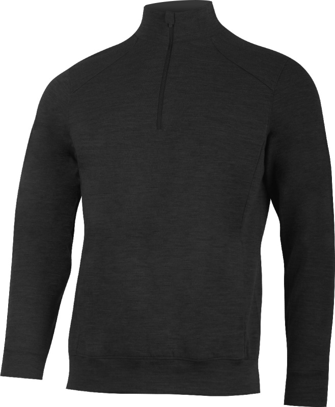Pánská merino mikina LASTING Amir černá Velikost: L