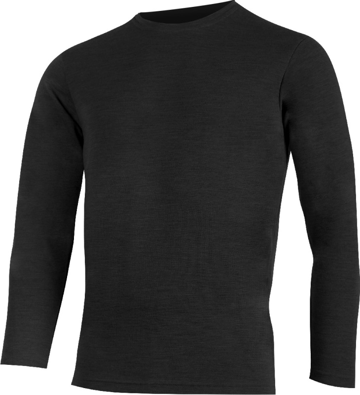 Pánská merino mikina LASTING Andres černá Velikost: L