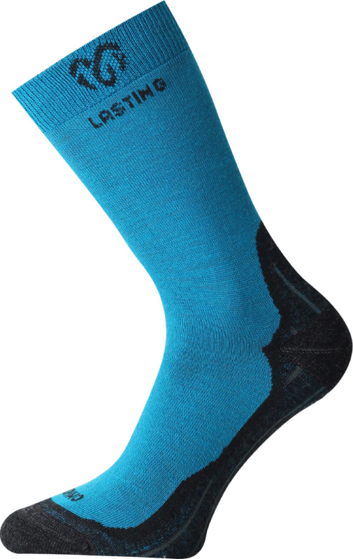 WHI merino trekingové ponožky Lasting tyrkysová XL