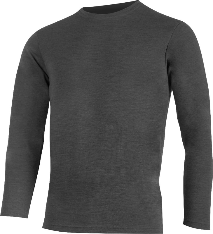Pánská merino mikina LASTING Andres šedá Velikost: L
