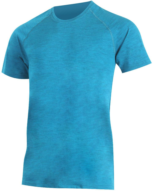 LASTING pánské merino&akryl triko CARLOS modré Velikost: L