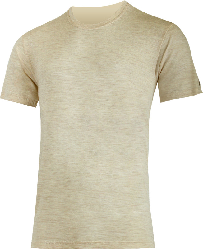 LASTING pánské merino&bambus triko BENO béžové Velikost: XL