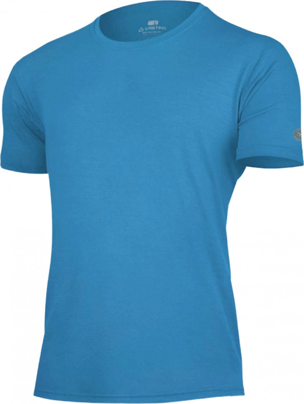 Pánské merino triko LASTING Chuan modré Velikost: M