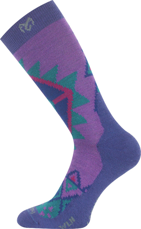 Unisex merino ponožky LASTING Wln fialové Velikost: (34-37) S