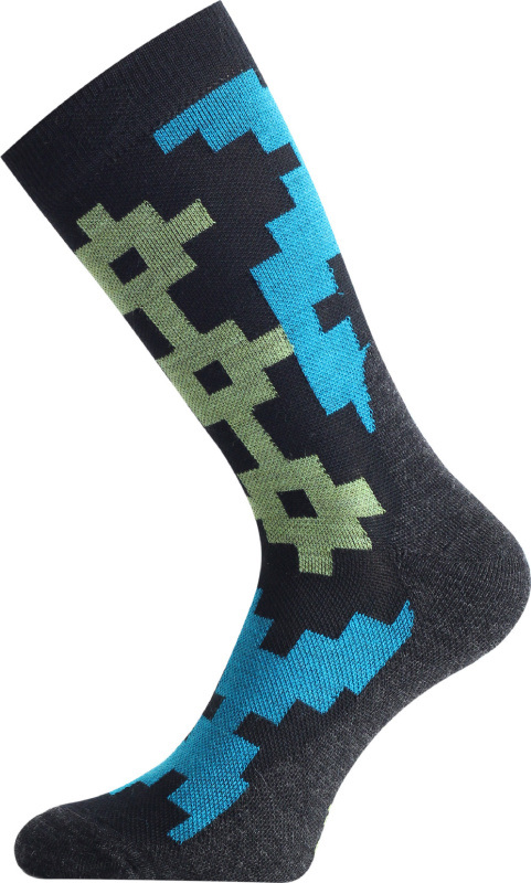 Unisex merino ponožky LASTING Whp modré Velikost: (46-49) XL