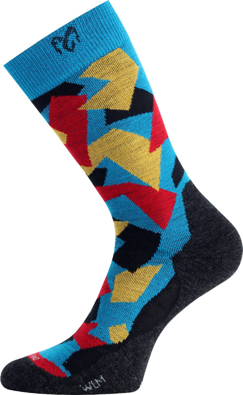 LASTING merino ponožky WOM, modré Velikost: XL/46-49