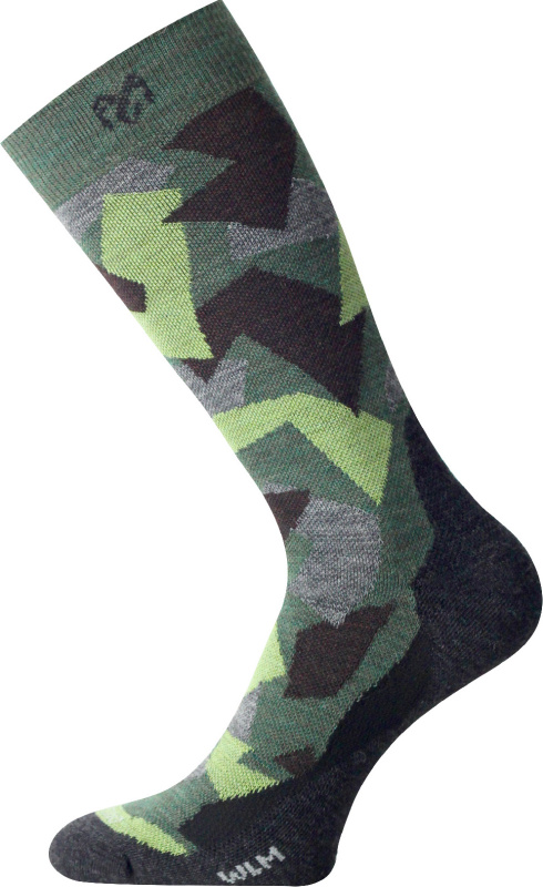LASTING merino ponožky WOM, zelené Velikost: XL/46-49