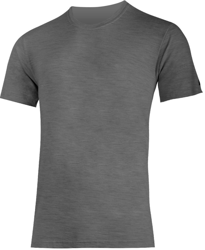 LASTING pánské merino&bambus triko BENO šedé Velikost: XL