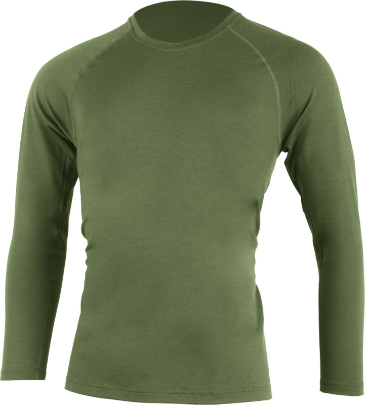Pánské merino triko LASTING Atar zelené Velikost: XL