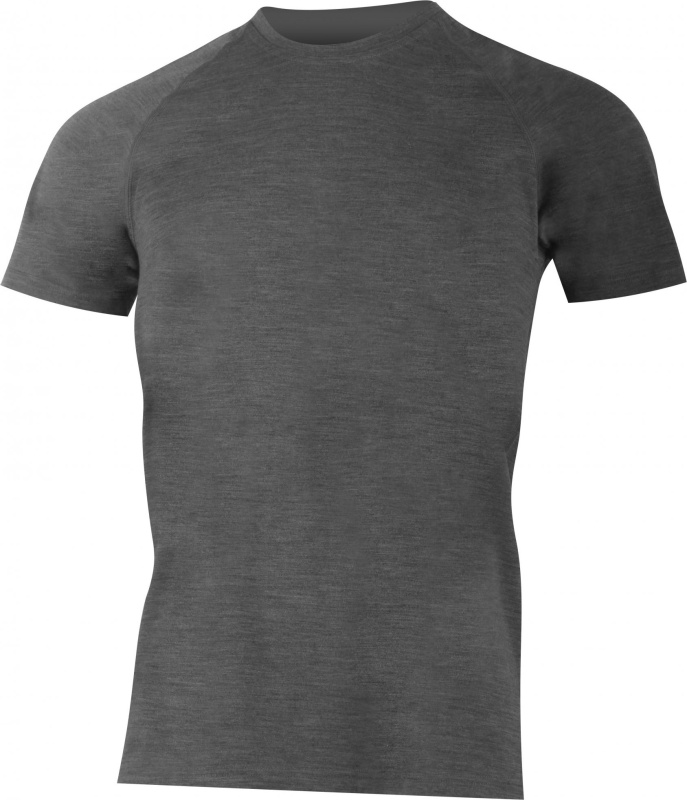 Pánské merino triko LASTING Carlos šedé Velikost: XL