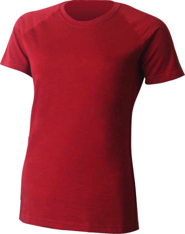 Dámské merino triko LASTING Sofia červené Velikost: XL
