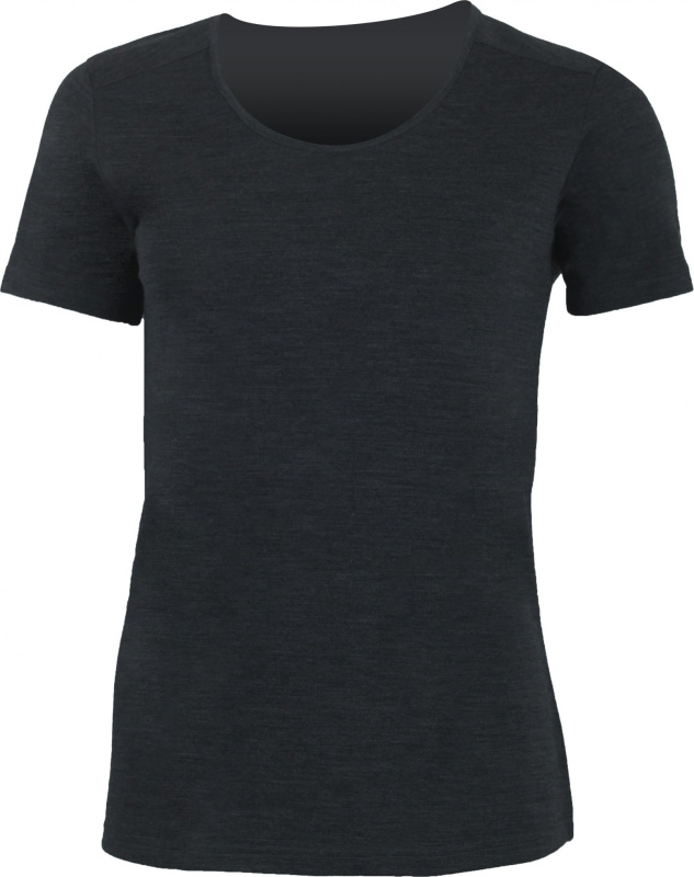 Dámské merino triko LASTING Cindy černé Velikost: XL