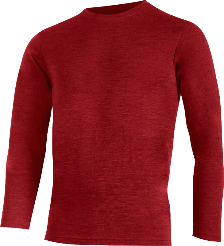 Pánská merino mikina LASTING Andres červená Velikost: M