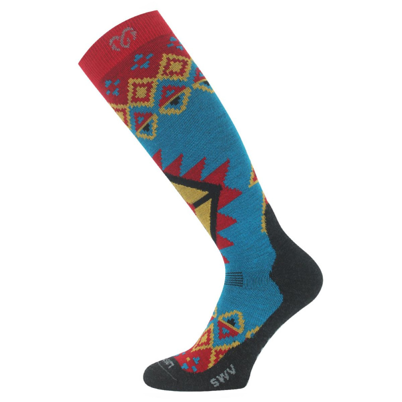 LASTING merino lyžařské podkolenky SWV, modrá Velikost: L/42-45