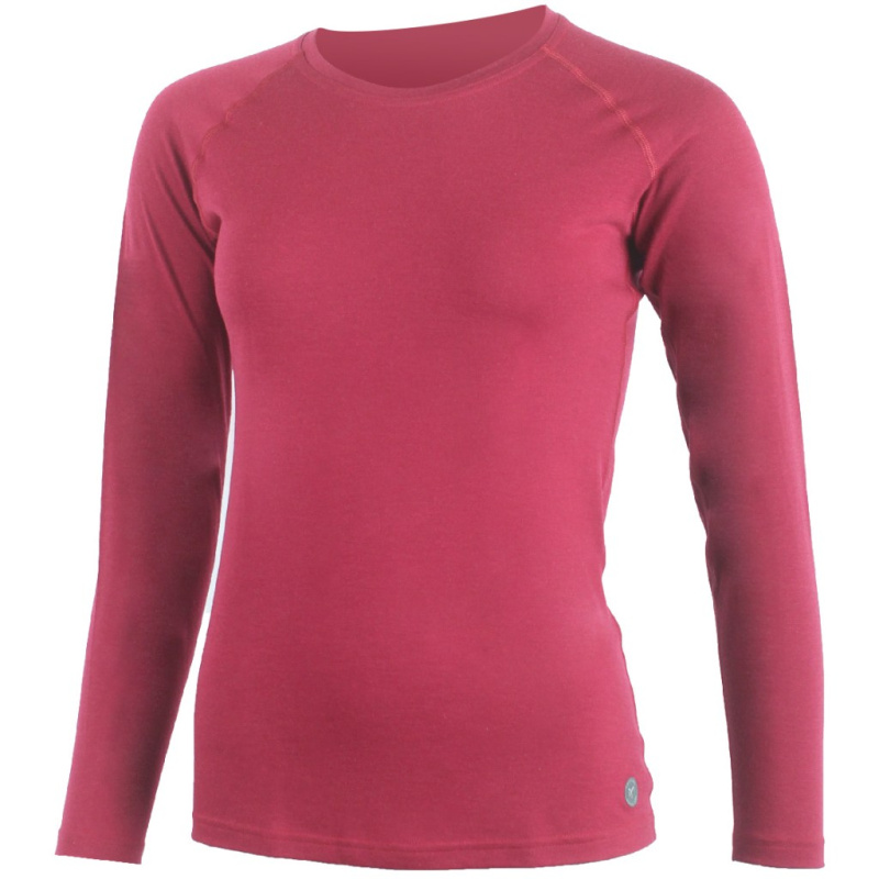 Dámské merino triko LASTING Atila růžové Velikost: XL