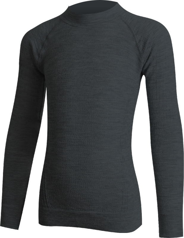 Dětské merino triko LASTING Jalo černé Velikost: 146-157