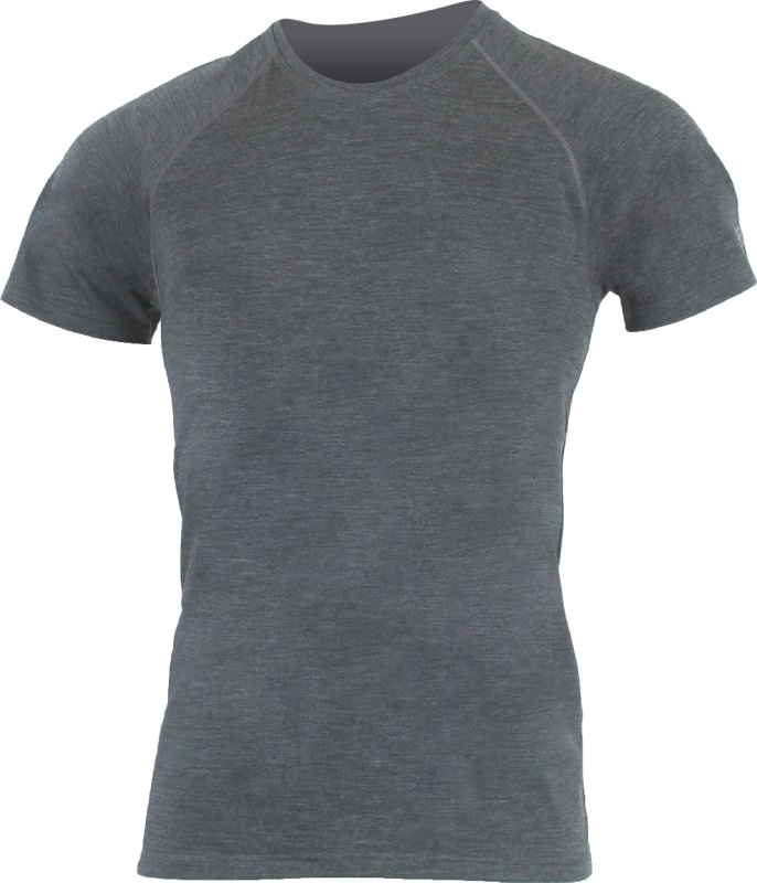 Pánské merino triko LASTING Quido šedé Velikost: 3XL