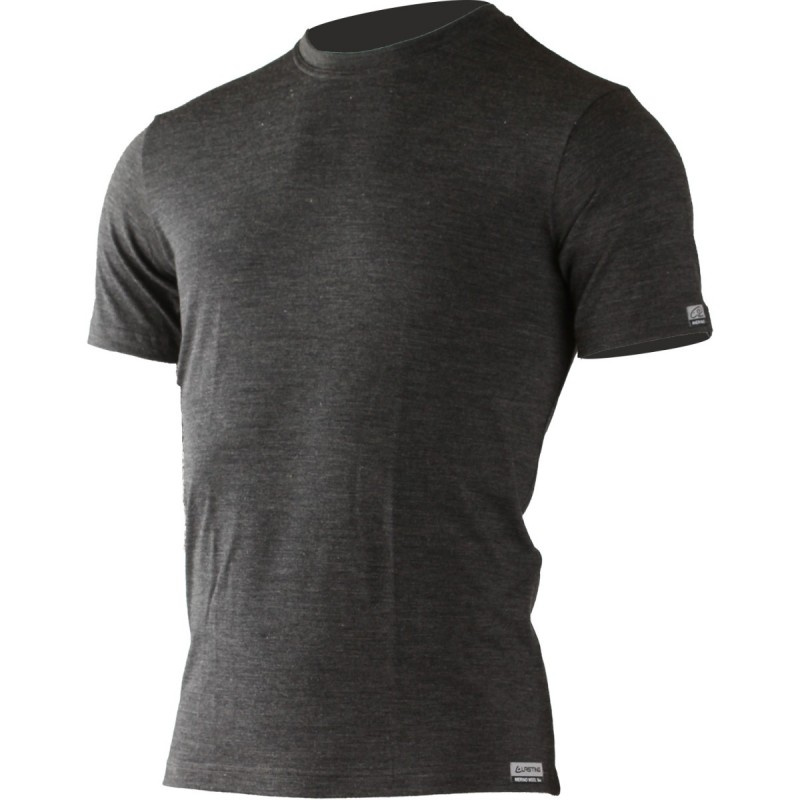 Pánské merino triko LASTING Quido šedé Velikost: 3XL