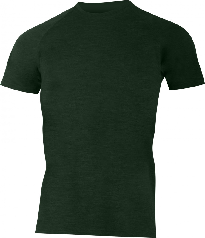 Pánské merino triko LASTING Carlos zelené Velikost: XL