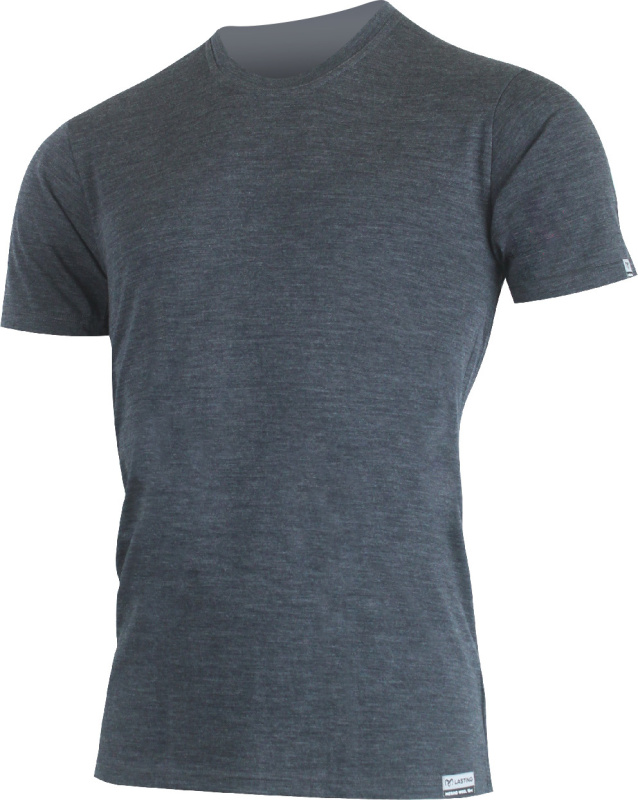 Pánské merino triko LASTING Chuan šedá Velikost: 3XL