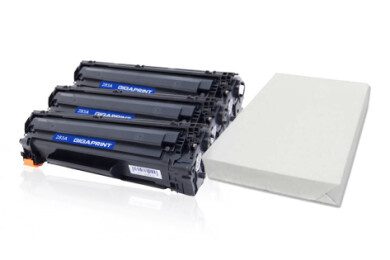 Kompatibilní 3x HP CF283A + A4 Kancelářský papír toner Gigaprint – Cetria s.r.o.