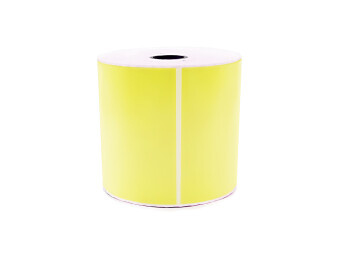 Kompatibilní Zebra 102mm x 152mm, 500 ks žlutý papírové samolepicí štítky Gigaprint – Cetria s.r.o.