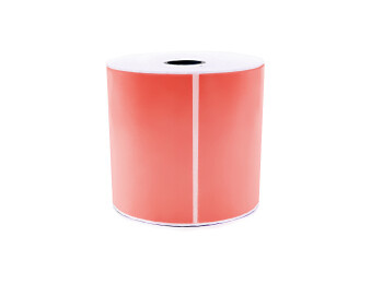 Kompatibilní Zebra 102mm x 152mm, 500 ks červený papírové samolepicí štítky Gigaprint – Cetria s.r.o.