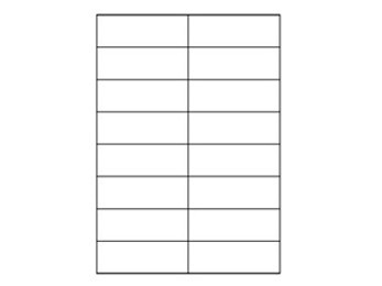 Samolepicí etikety 105 x 37 mm, 16ks/A4, 100 listů Gigaprint – Cetria s.r.o.