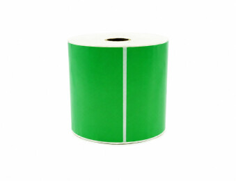 Kompatibilní Zebra 102mm x 152mm, 500 ks zelený papírové samolepicí štítky Gigaprint – Cetria s.r.o.
