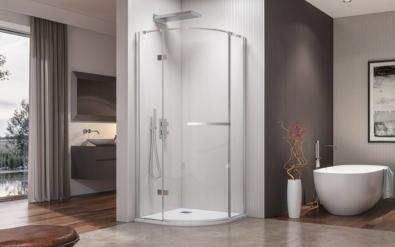 CRYSTAL S3 90 cm CHROM Sprchová zástěna čiré sklo 8mm
