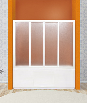 Vanová zástěna ROYAL V4 155-160cm, výplň Krilex