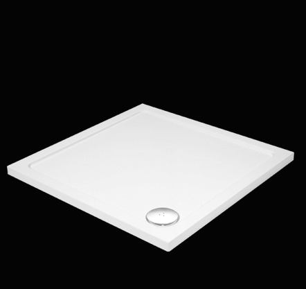 SMC 90x90cm sprchová vanička z tvrzeného polymeru čtvercová