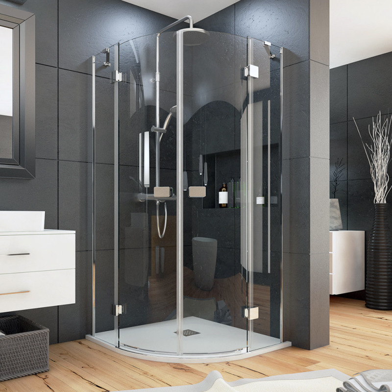 Sprchový kout čtvrtkruhový rohový SMART S7 90x90 cm