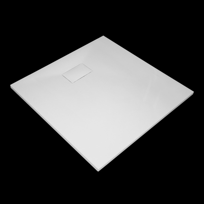 SMC GLOSSY 80x80cm sprchová vanička z tvrzeného polymeru čtvercová