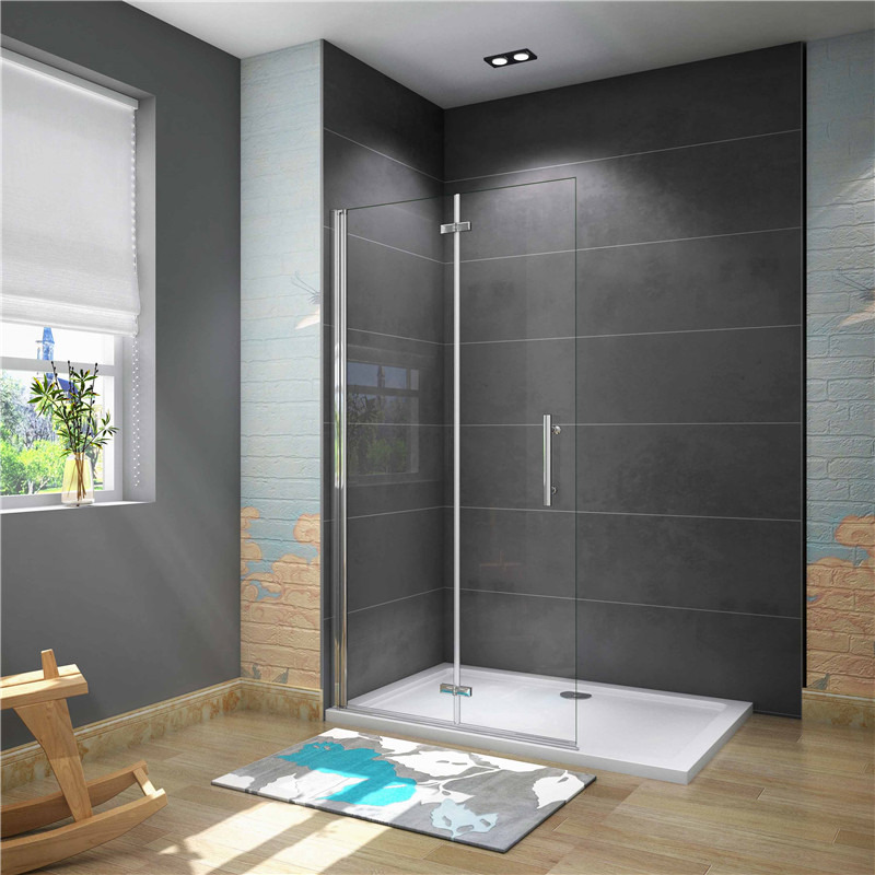 Zalamovací WALK-IN zástěna Melody WF1 86,5x195, čiré sklo