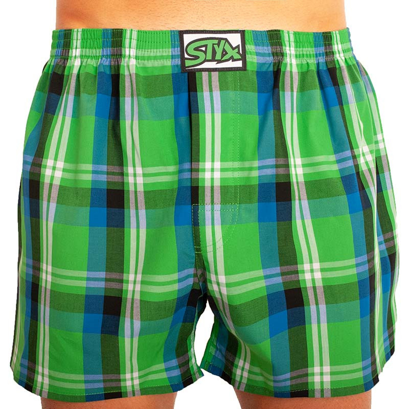 Pánské trenky Styx klasická guma vícebarevné (A830)  M, trenýrky