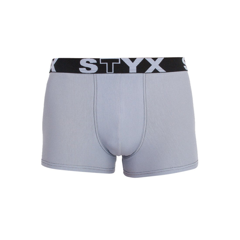 Pánské boxerky Styx sportovní guma světle šedé (G1067) L, trenky / trenýrky