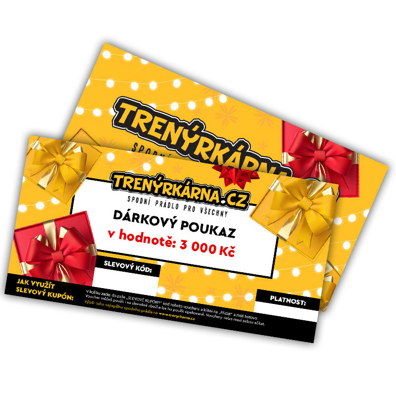 Elektronický voucher 3000,- (zaslání pouze e-mailem) uni