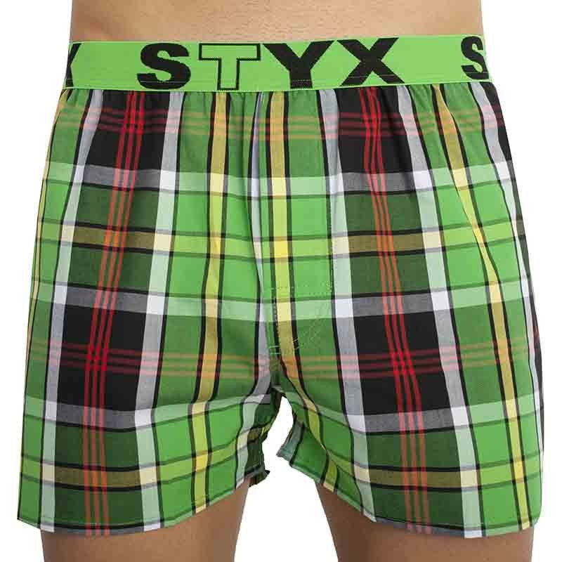 Pánské trenky Styx sportovní guma vícebarevné (B822) S, trenýrky