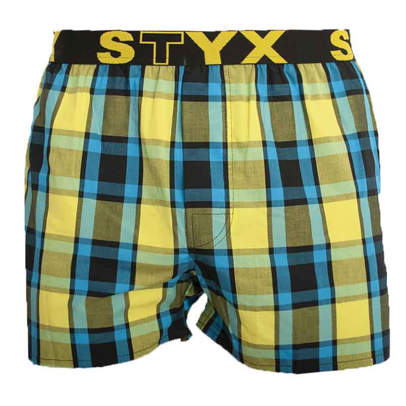 Pánské trenky Styx sportovní guma vícebarevné (B825) L, trenýrky