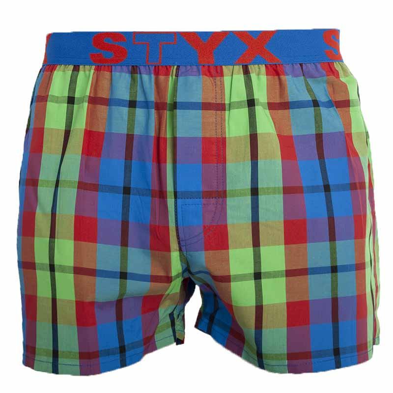 Pánské trenky Styx sportovní guma vícebarevné (B827) XL, trenýrky
