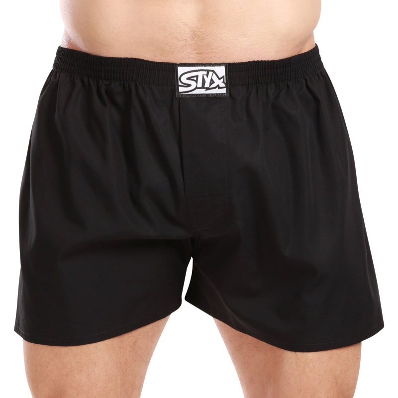 Pánské trenky Styx klasická guma černé (A960)  S, trenýrky