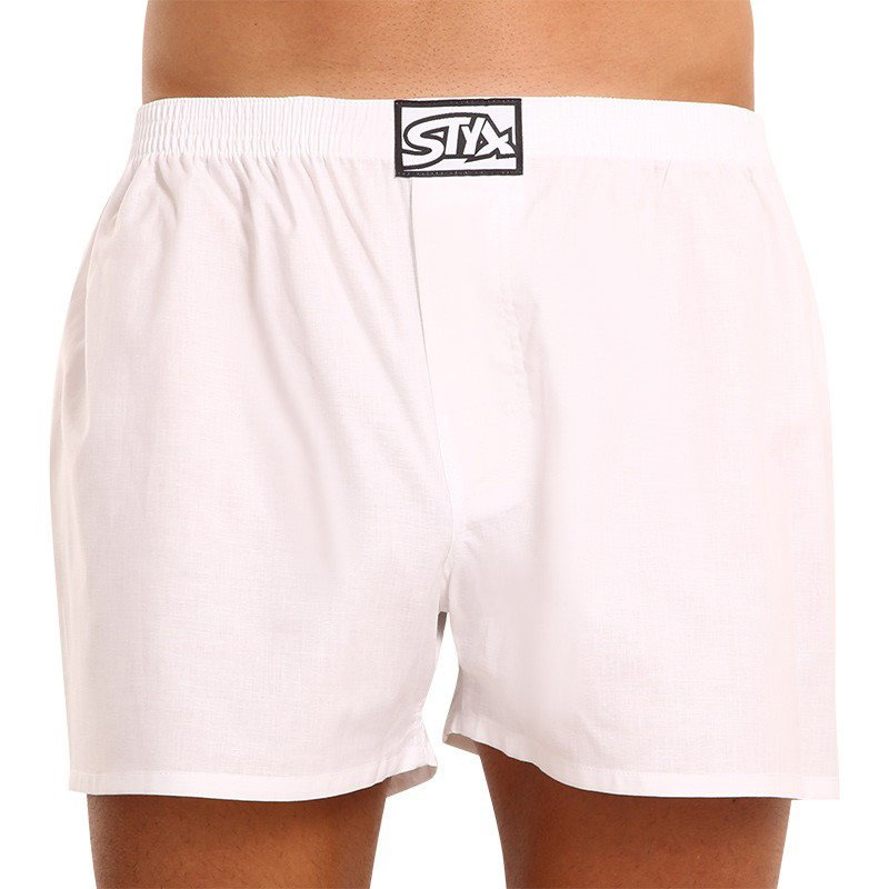 Pánské trenky Styx klasická guma bílé (A1061)  XXL, trenýrky