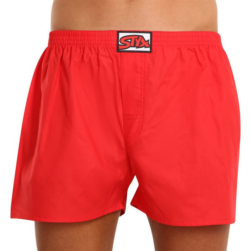 Pánské trenky Styx klasická guma červené (A1064)  M, trenýrky